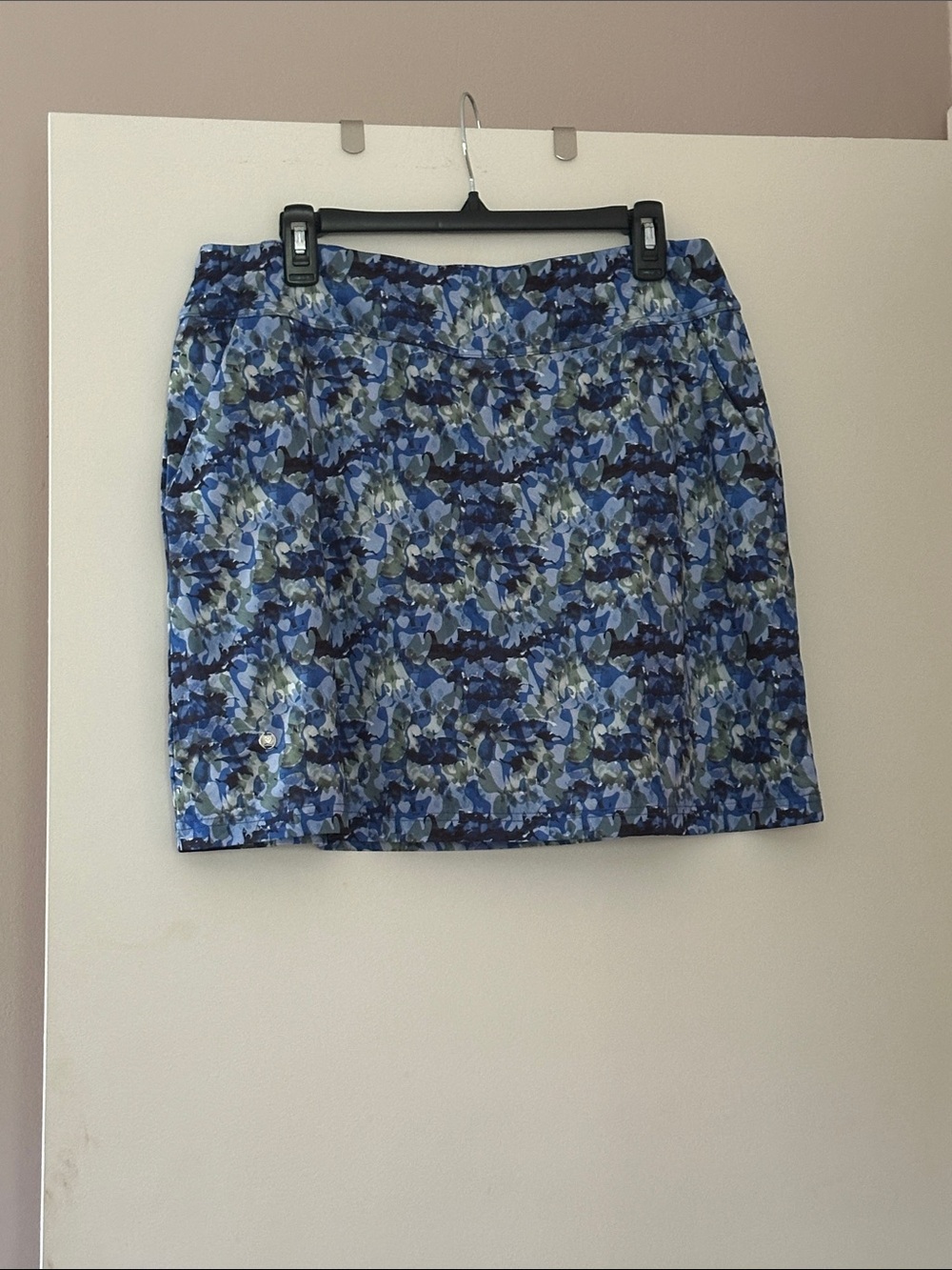 100. Daily Sports Blue Patterned Skort